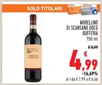 Conad Morellino di Scansano DOCG Bufferia offerta