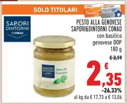 Conad Pesto alla Genovese Sapori&Dintorni Conad offerta