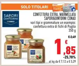 Conad Confettura Extra, Marmellata Sapori&Dintorni Conad offerta