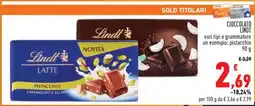 Conad Cioccolato Lindt offerta