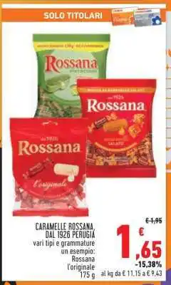 Conad CARAMELLE ROSSANA offerta