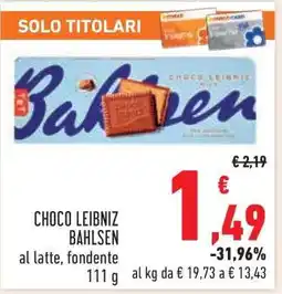 Conad Choco Leibniz Bahlsen offerta