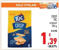 Conad CRISP TUC original 100 g offerta