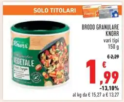 Conad BRODO GRANULARE KNORR offerta