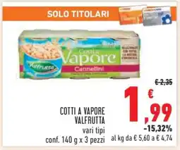 Conad Cotti a Vapore Valfrutta offerta