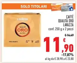 Conad Caffè Qualità Oro Lavazza offerta