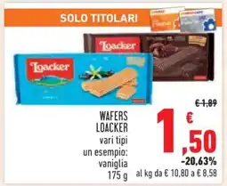 Conad WAFERS LOACKER offerta
