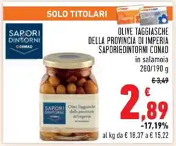 Conad OLIVE TAGGIASCHE DELLA PROVINCIA DI IMPERIA SAPORI&DINTORNI CONAD offerta
