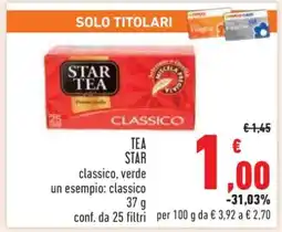 Conad TEA STAR offerta