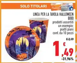 Conad LINEA PER LA TAVOLA HALLOWEEN BIBO offerta