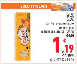 Conad SALSE CALVÈ offerta