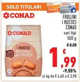 Conad Frollini I Rustici Conad offerta