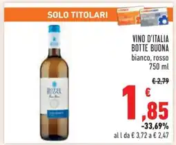 Conad Vino D'Italia Botte Buona offerta