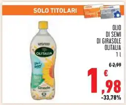 Conad Olio di Semi di Girasole Olitalia offerta