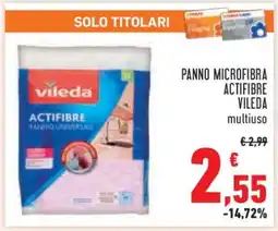 Conad PANNO MICROFIBRA ACTIFIBRE VILEDA offerta