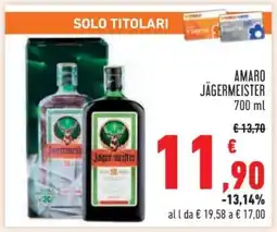 Conad Amaro Jägermeister offerta