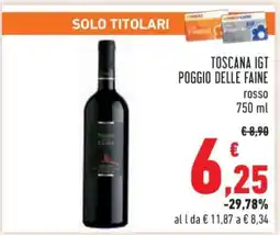 Conad TOSCANA IGT POGGIO DELLE FAINE offerta