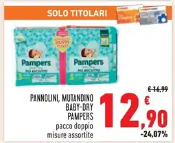 Conad PANNOLINI, MUTANDINO BABY-DRY PAMPERS offerta