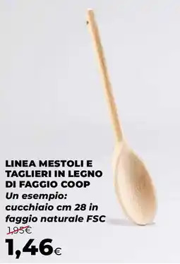 Extracoop Linea mestoli e taglieri in legno di faggio coop offerta