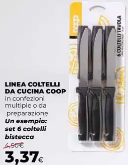 Extracoop Linea coltelli da cucina COOP offerta
