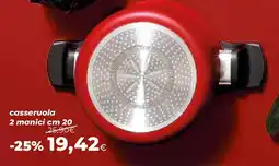 Extracoop Lagostina casseruola 2 manici cm 20 offerta
