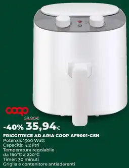 Extracoop FRIGGITRICE AD ARIA COOP AF9001-GSN offerta
