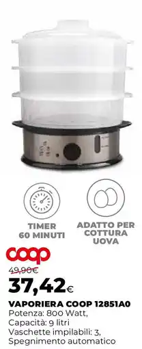 Extracoop VAPORIERA COOP 12851A0 offerta