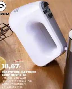 Extracoop SBATTITORE ELETTRICO COOP HM9110-GS offerta