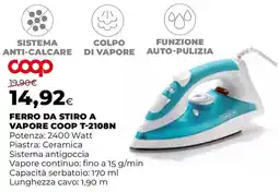 Extracoop FERRO DA STIRO A VAPORE COOP T-2108N offerta