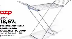 Extracoop Stendibiancheria in alluminio a cavalletto COOP offerta