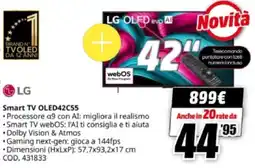 MediaWorld LG Smart TV OLED42C55 offerta