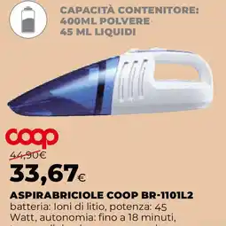 Extracoop ASPIRABRICIOLE COOP BR-1101L2 offerta
