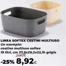 Extracoop Linea softex cestini multiuso offerta