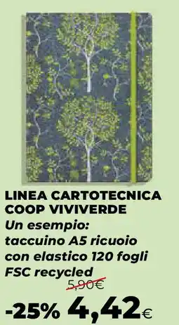 Extracoop Linea cartotecnica coop VIVIVERDE offerta