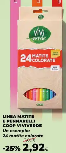 Extracoop Linea matite e pennarelli coop VIVIVERDE offerta