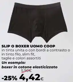 Extracoop Slip o boxer uomo COOP offerta