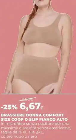 Extracoop Brassiere donna comfort size coop o slip fianco alto offerta