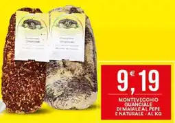 Vantaggio Cash&Carry Montevecchio guanciale di maiale al pepe e naturale offerta