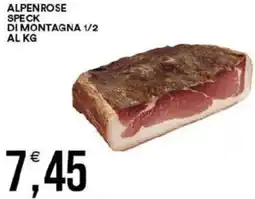 Vantaggio Cash&Carry Alpenrose speck di montagna 1/2 offerta