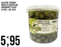 Vantaggio Cash&Carry Olive verdi dolci sicilia giganti 000 offerta