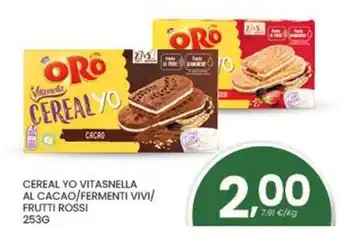 Despar Cereal yo vitasnella al cacao/fermenti vivi/ frutti rossi offerta