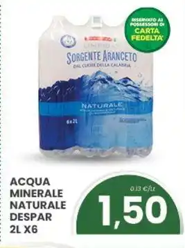 Acqua minerale naturale DESPAR