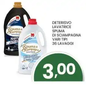 Despar Deterisvo lavatrice SPUMA DI SCIAMPAGNA offerta