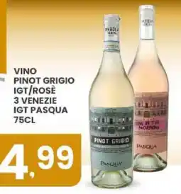 Despar Vino pinot grigio igt/rosè 3 venezie igt pasqua offerta