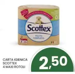 Despar Carta igienica scottex 4 maxi rotoli offerta