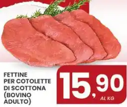 Despar Fettine per cotolette di scottona (bovino adulto) offerta