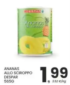 Despar Ananas allo sciroppo DESPAR offerta