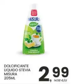 Despar Dolcificante liquido stevia MISURA offerta