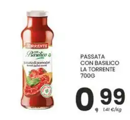 Despar Passata con basilico LA TORRENTE offerta