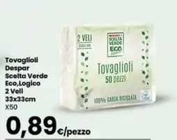 Despar Tovaglioli Despar Scelta Verde Eco, Logico 2 Veli offerta